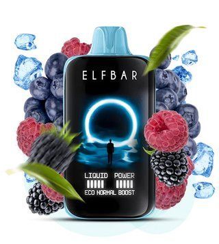 Elf Bar Moon Night 40000 Blue Razz Ice (Блакитна Малина Лід) 2277 фото