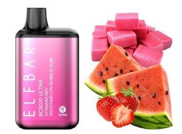 Elf Bar BC5000 Ultra Strawberry Watermelon Bubble Gum (Клубника Арбуз Сладкая Жвачка) 31 фото