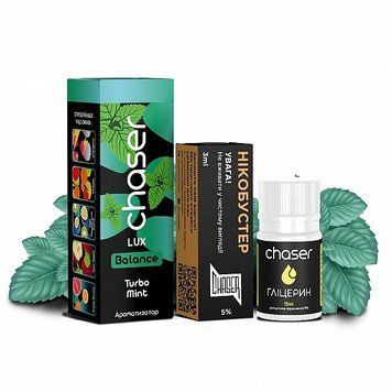 Набор Chaser Lux 30 мл 50 мг со вкусом Турбо Мяты (Turbo Mint) 863 фото
