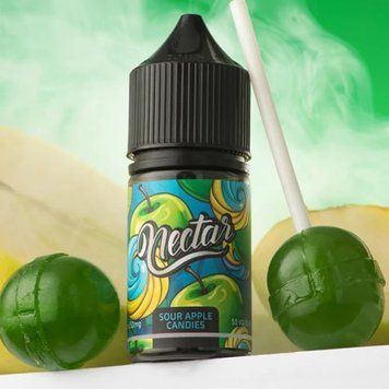 Жидкость Nectar 15 мл 50 мг со вкусом Кислые яблочные конфеты (Sour apple candies) 2014 фото