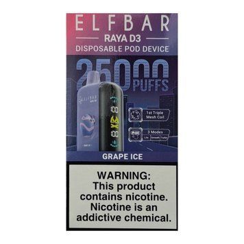Elf Bar GH25000 Raya D3 Grape Ice (Виноград Лед) 1206 фото