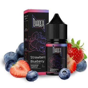Рідина Chaser Black Salt 30 мл 60 мг зі смаком Полуниці та Чорниці (Strawberry Blueberry) 677 фото