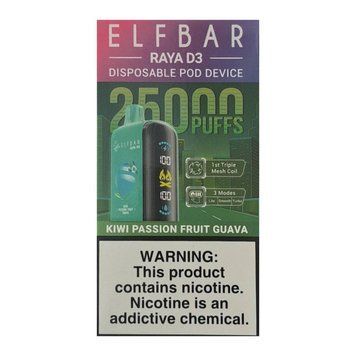 Elf bar GH25000 Raya D3 Kiwi Passion Fruit Guava (Киви Маракуйя Гуава) 1207 фото