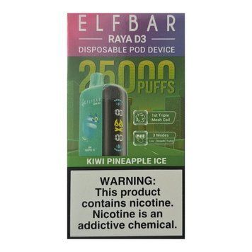 Elf bar GH25000 Raya D3 Kiwi Pineapple Ice (Киви Ананас Лед) 1208 фото