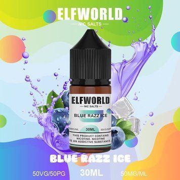 Elf World 30 мл 50 мг Blue Razz Ice (Голубая Малина Лед) 1975 фото