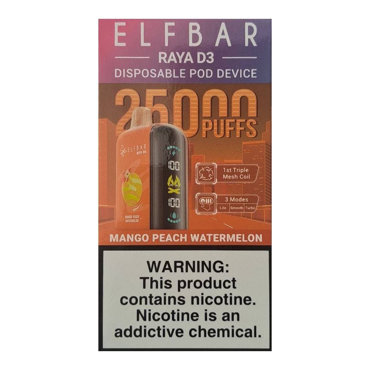 Mango Raya Купити Elf bar GH25000 Raya D3 Mango Peach Watermelon (Манго Персик ...