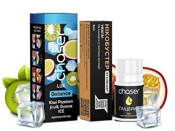 Набор Chaser Lux Ice 30 мл 65 мг со вкусом Киви, Маракуйи и Гуавы (Kiwi Passion Fruit Guava) 1093 фото