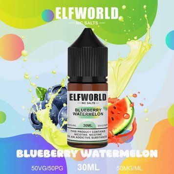 Elf World 30 мл 50 мг Blueberry Watermelon (Черника Арбуз) 1976 фото