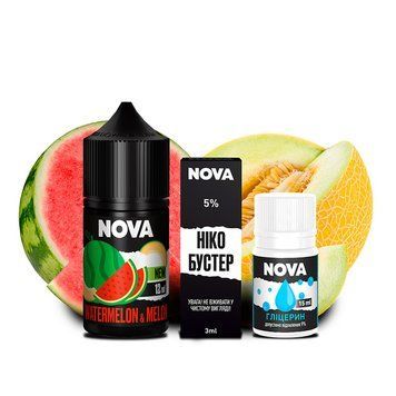 Набор Nova 30мл 65мг со вкусом Watermelon Melon (Арбуз Дыня) 818 фото