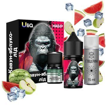 Набір Uliq Кавун Яблуко ЛІд (Watermelon Apple Ice) 30 мл 50 мг 2932 фото