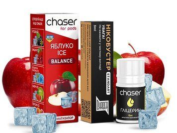 Набор Chaser For Pods Ice 10 мл 50мг Apple (Яблоко) 1014 фото