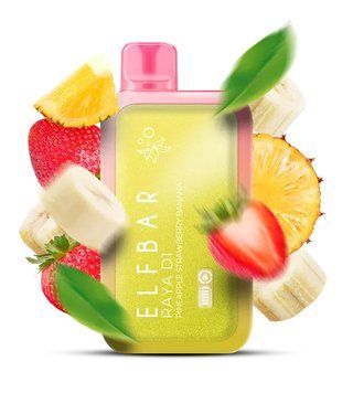 ELF BAR RAYA D1 Pineapple Strawberry Banana (Ананас Клубника Банан) 96 фото