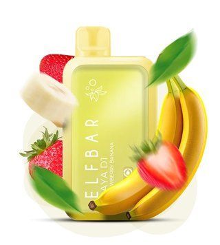 ELF BAR RAYA D1 Strawberry Banana (Клубника Банан) 98 фото