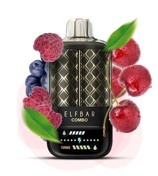 Elf bar Combo 25000 Blueberry Sour Raspberry & Cherry (Черника Кислая малина & Вишня) 1498 фото