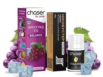 Набор Chaser For Pods Ice 30 мл 65мг Grape (Виноград) 1054 фото