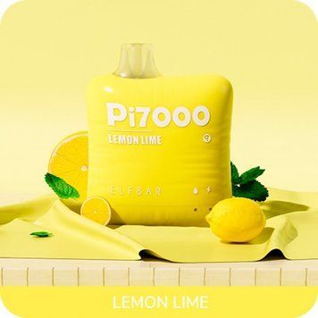 Одноразова електронна сигарета Elf Bar Pi7000 Lemon Lime (Лимон лайм) 1001 фото