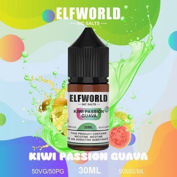 Elf World 30 мл 50 мг Kiwi Passion Fruit Guava (Кивы Маракуя Гуава) 1982 фото