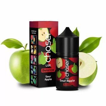 Жидкость Chaser Lux 30 мл 65 мг со вкусом Кислого Яблока (Sour Apple) 277 фото