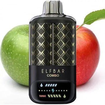 Elf bar Combo 25000 Green Apple & Double Apple Shisha (Зеленое Яблоко & Двойное Яблоко) 1500 фото