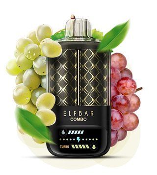 Elf bar Combo 25000 Green Grape & Grape (Зеленый Виноград & Виноград) 1501 фото