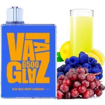 Одноразовая VAAL GLAZ 6500 Blue Razz Grape Lemonade (Ягодный Лимонад Виноград) 972 фото