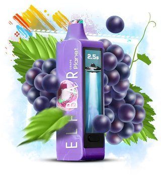 Elf bar Planet 25000 Grape (Виноград) 1590 фото