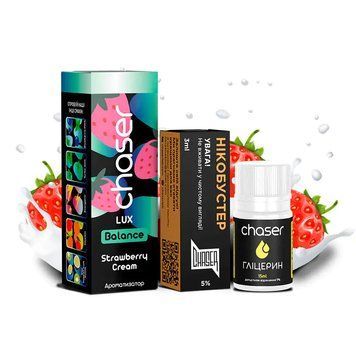 Набор Chaser Lux 30 мл 65 мг со вкусом Кремовой Клубники (Strawberry Cream) 877 фото