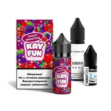 Набір Flavorlab Kayfun Гранат Виноград (Pomegranate Grape) 30 мл 50 мг 3099 фото