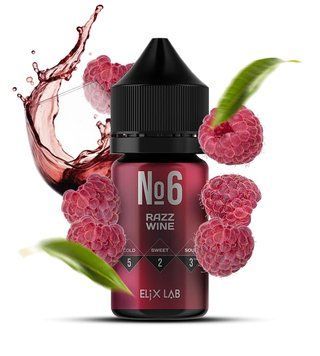 Рідина Elix Crystal 30мл 50мг зі смаком Razz Wine (Малинове Вино) 2422 фото