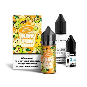 Набір Flavorlab Kayfun Диня Яблуко (Melon Apple) 30 мл 50 мг 3100 фото