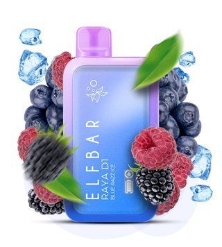 ELF BAR RAYA D1 Blue Razz Ice (Синяя Малина Лёд 83 фото