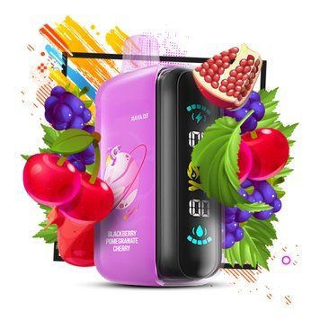Elf Bar GH25000 Raya D3 Blackberry Pomegranate Cherry (Ежевика Гранат Вишня) 2161 фото