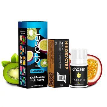 Набор Chaser Lux 30 мл 50 мг со вкусом Киви, Маракуйи и Гуавы (Kiwi Passion Fruit Guava) 856 фото