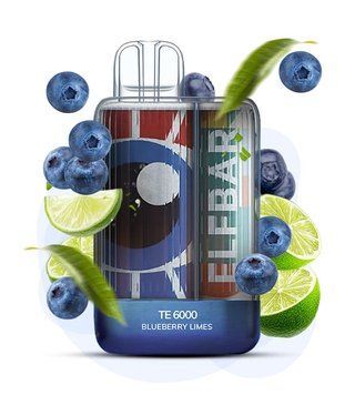 Elf Bar TE6000 Blueberry Limes (Черника Лайм) 2338 фото