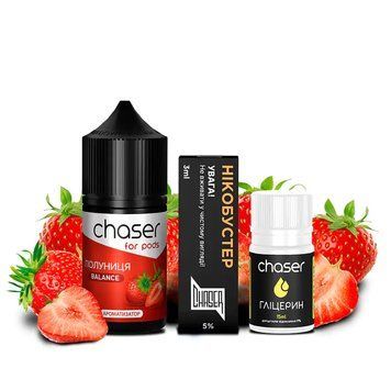 Набор Chaser For Pods Strawberry (Клубника) 30мл 50мг 745 фото