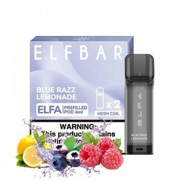 Картридж Elf Bar Elfa 4ml Blue Razz Lemonade (Голубая Малина Лимонад) 5080 фото