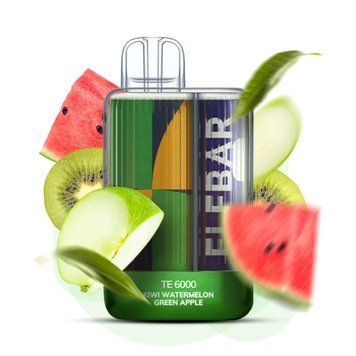 Elf Bar TE6000 Kiwi Watermelon Green Apple (Киви Арбуз Зеленое Яблоко) 2340 фото