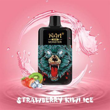 RandM Monster 6000 Strawberry Kiwi Ice (Клубника Киви Лед) 5095 фото