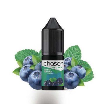 Жидкость Chaser 10 мл 60 мг со вкусом Ментола Черники (Menthol Blueberries) 193 фото