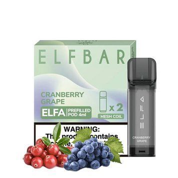 Картридж Elf Bar Elfa 4ml Cranberry Grape (Журавлина Виноград) 5084 фото