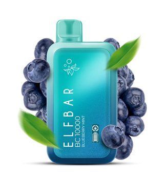 Elf Bar BC 10000 Puffs Blueberry Mint (Черника Мята) 67 фото