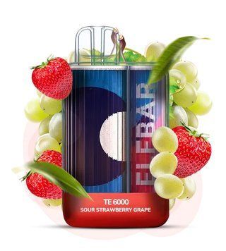 Elf Bar TE6000 Sour Strawberry Grape (Кислая Клубника Виноград) 2345 фото