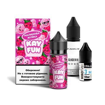 Набір Flavorlab Kayfun Малинова Жуйка (Raspberry Bubblegum) 30 мл 50 мг 3105 фото