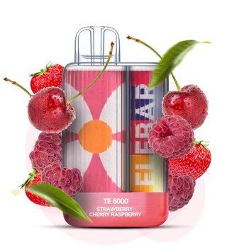 Elf Bar TE6000 Strawberry Cherry Raspberry (Клубника Вишня Малина) 2346 фото