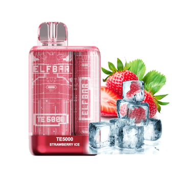 ELF BAR TE5000 Strawberry Ice (Клубника Лед) 905 фото