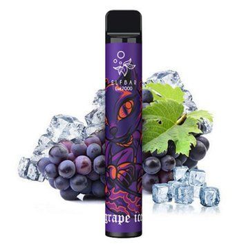 Elf Bar 2000 LUX Grape Ice (Виноград Лид) 20 фото
