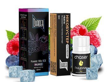 Набір Chaser Black Ice Forest Mix (Чорниця, Малина, Смородина) 30мл 50мг 1070 фото