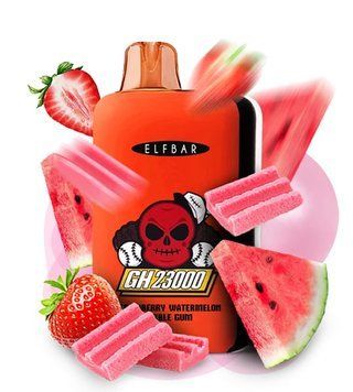 Elf Bar GH23000 Strawberry Watermelon Bubble Gum (Клубника Арбуз Жвачка) 893 фото