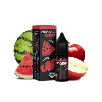 Жидкость Chaser Mix Salt 10 мл 60 мг со вкусом Арбуз Яблоко (Watermelon Apple) 201 фото