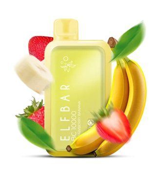 Elf Bar BC 10000 Puffs Strawberry Banana (Банан Клубника) 76 фото